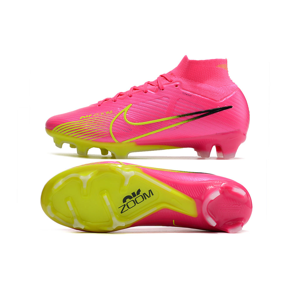 Chuteira Infantil Campo Nike Air Zoom Mercurial Superfly 9 Elite FG Rosa 