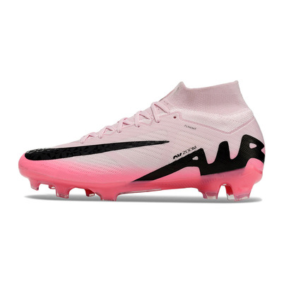 Chuteira Infantil Campo Nike Air Zoom Mercurial Superfly 9 Elite FG Rosa e Preto 
