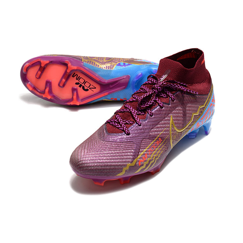 Chuteira Infantil Campo Nike Air Zoom Mercurial Superfly 9 Elite FG Roxa 