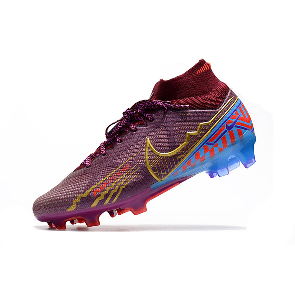 Chuteira Infantil Campo Nike Air Zoom Mercurial Superfly 9 Elite FG Roxa 