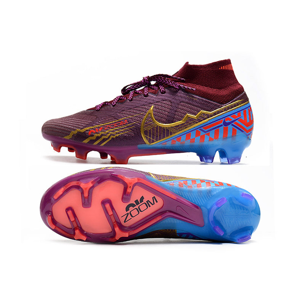 Chuteira Infantil Campo Nike Air Zoom Mercurial Superfly 9 Elite FG Roxa 
