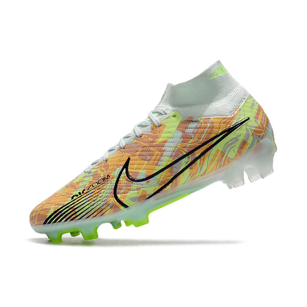 Chuteira Infantil Campo Nike Air Zoom Mercurial Superfly 9 Elite FG Verde 