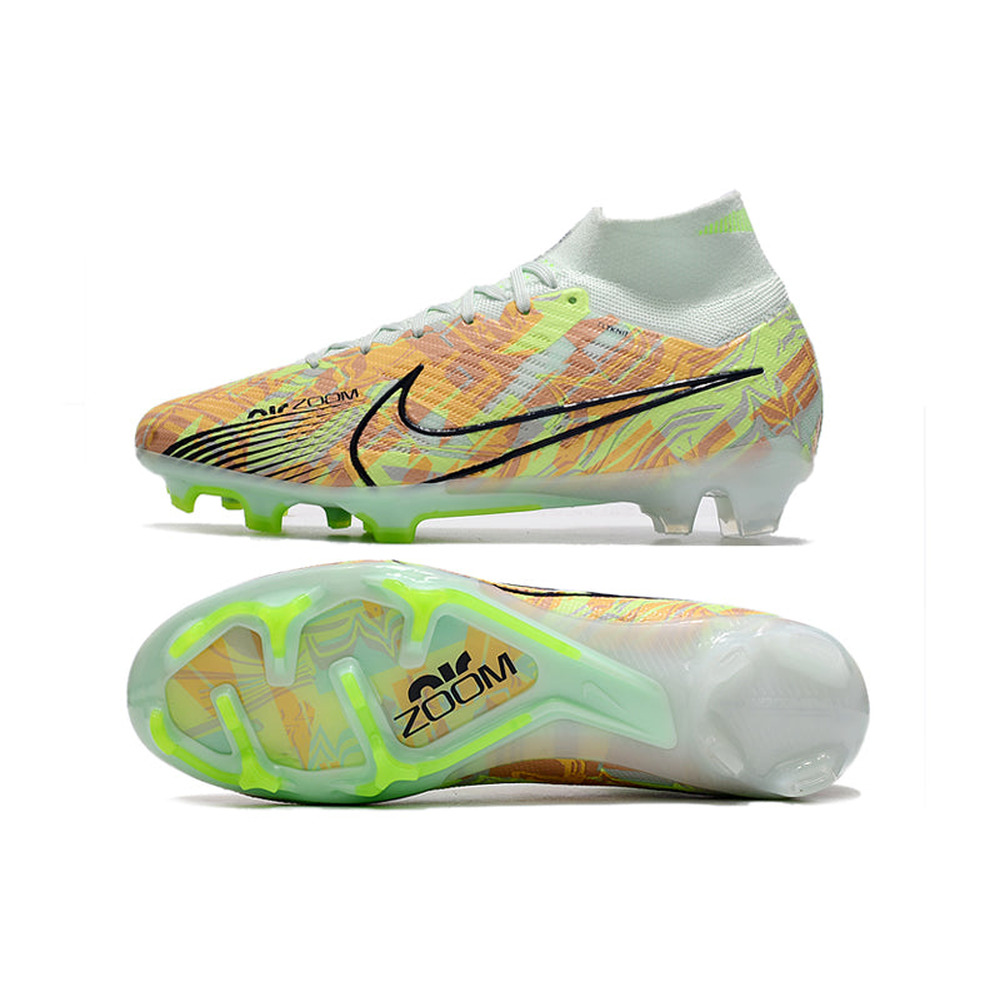 Chuteira Infantil Campo Nike Air Zoom Mercurial Superfly 9 Elite FG Verde 