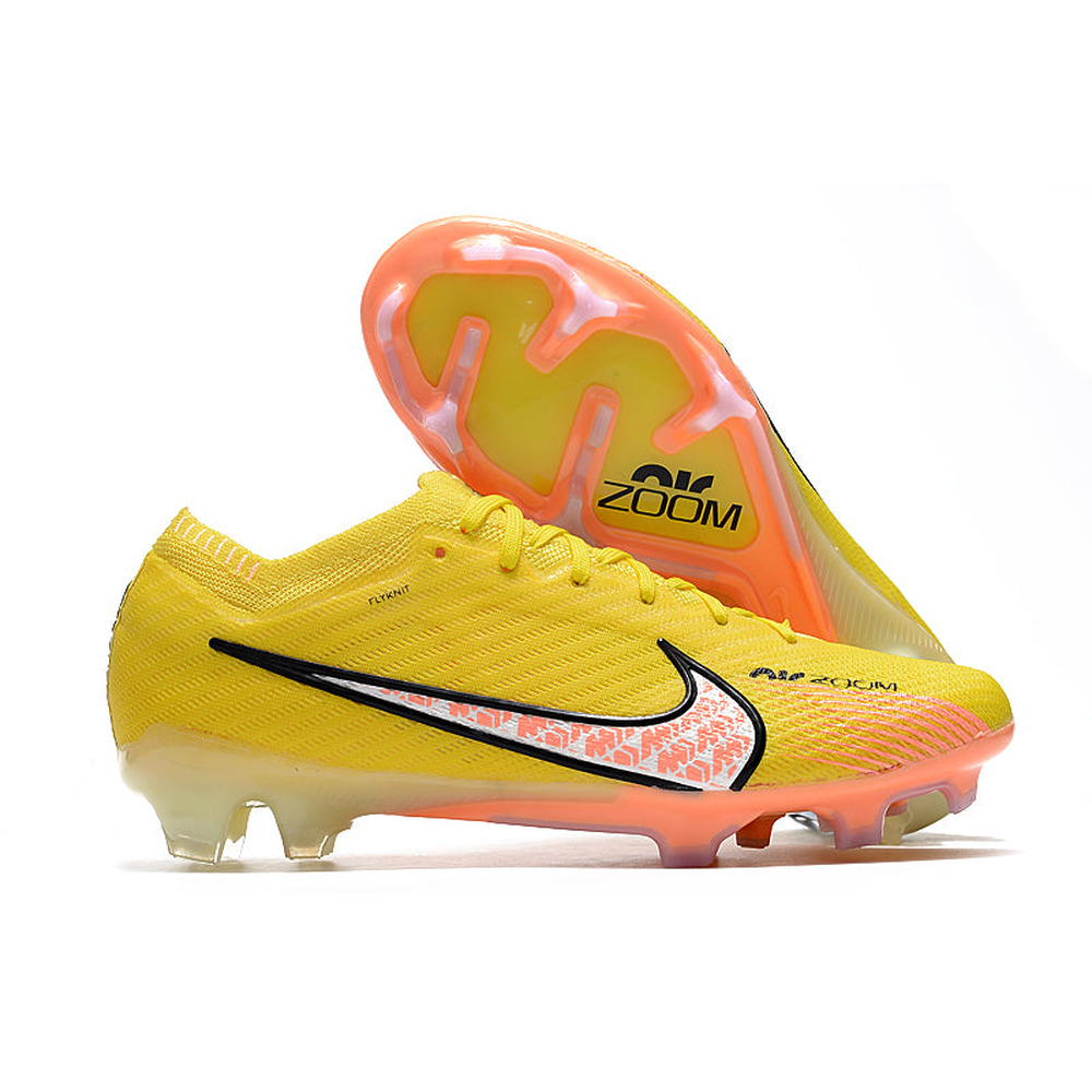 Chuteira Infantil Campo Nike Air Zoom Mercurial Vapor 15 Elite FG Amarela 