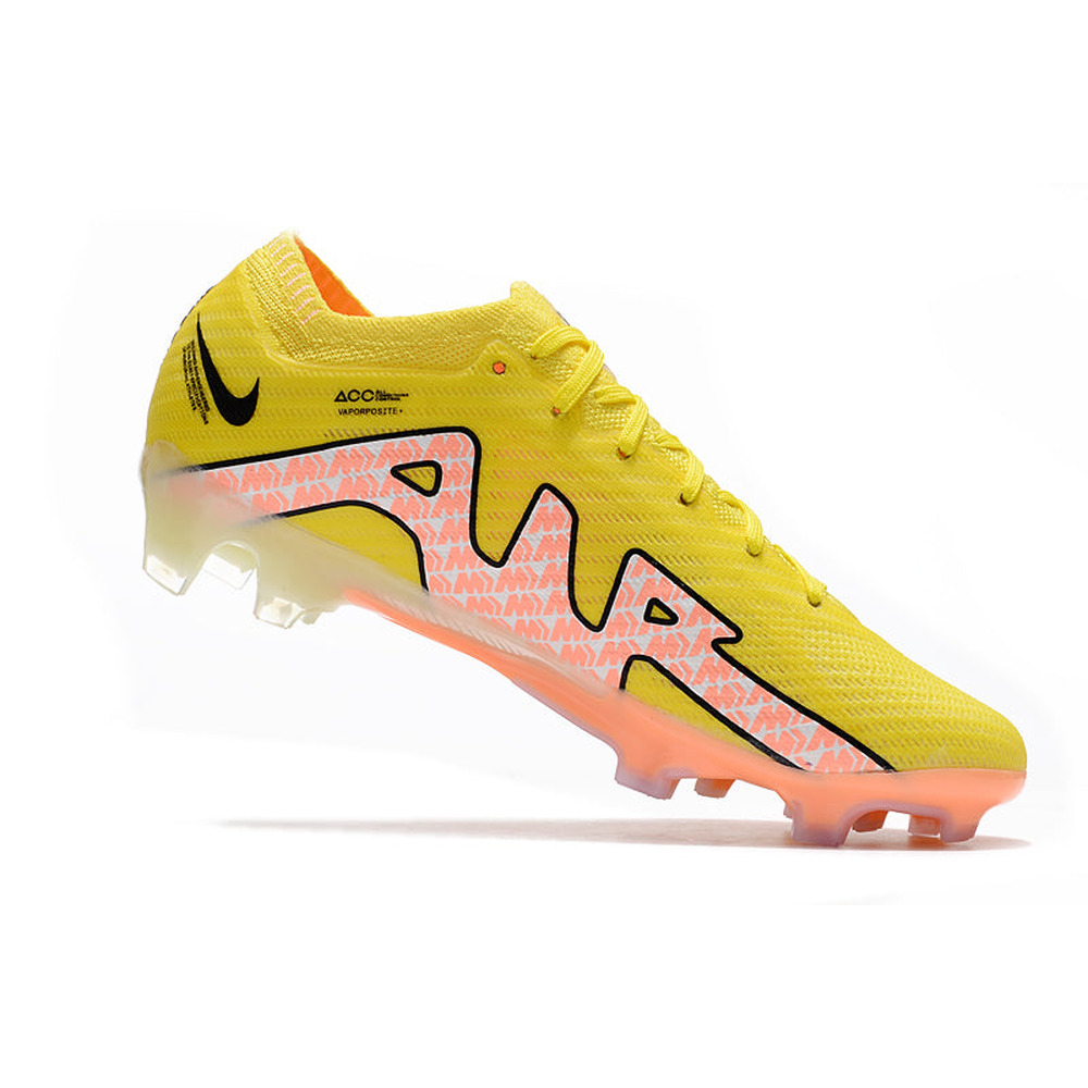 Chuteira Infantil Campo Nike Air Zoom Mercurial Vapor 15 Elite FG Amarela 
