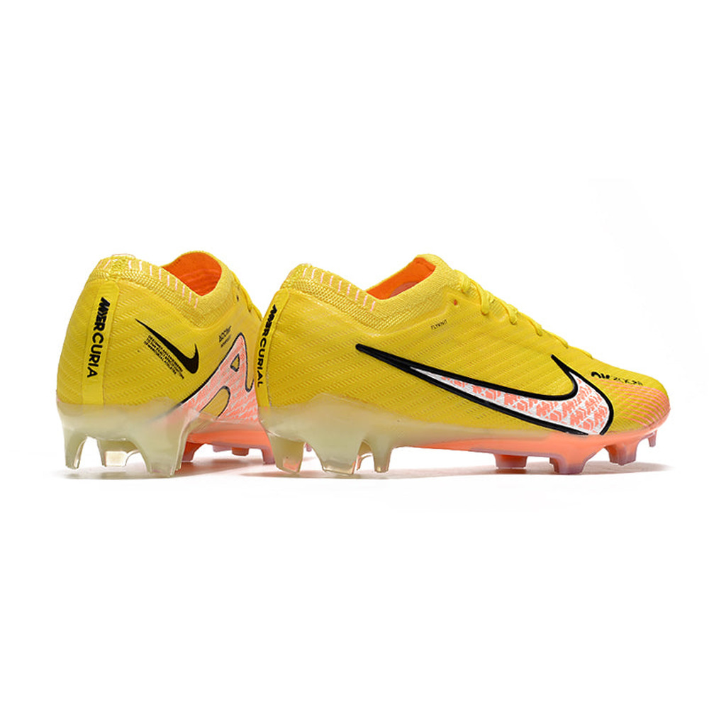 Chuteira Infantil Campo Nike Air Zoom Mercurial Vapor 15 Elite FG Amarela 