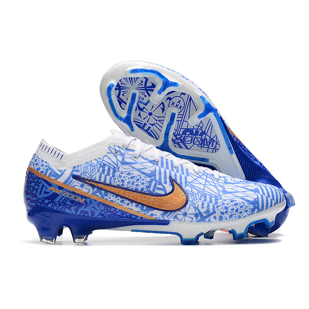 Chuteira Infantil Campo Nike Air Zoom Mercurial Vapor 15 Elite FG Azul 