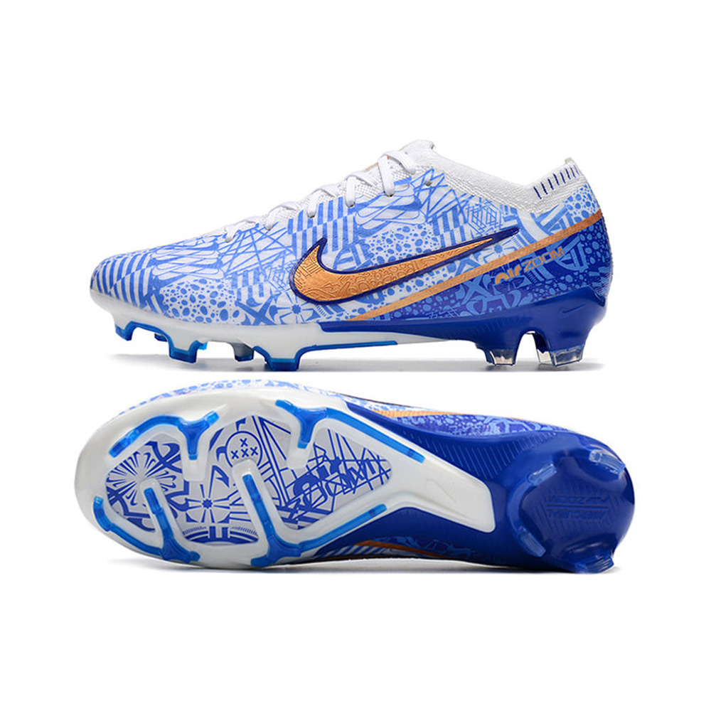 Chuteira Infantil Campo Nike Air Zoom Mercurial Vapor 15 Elite FG Azul 