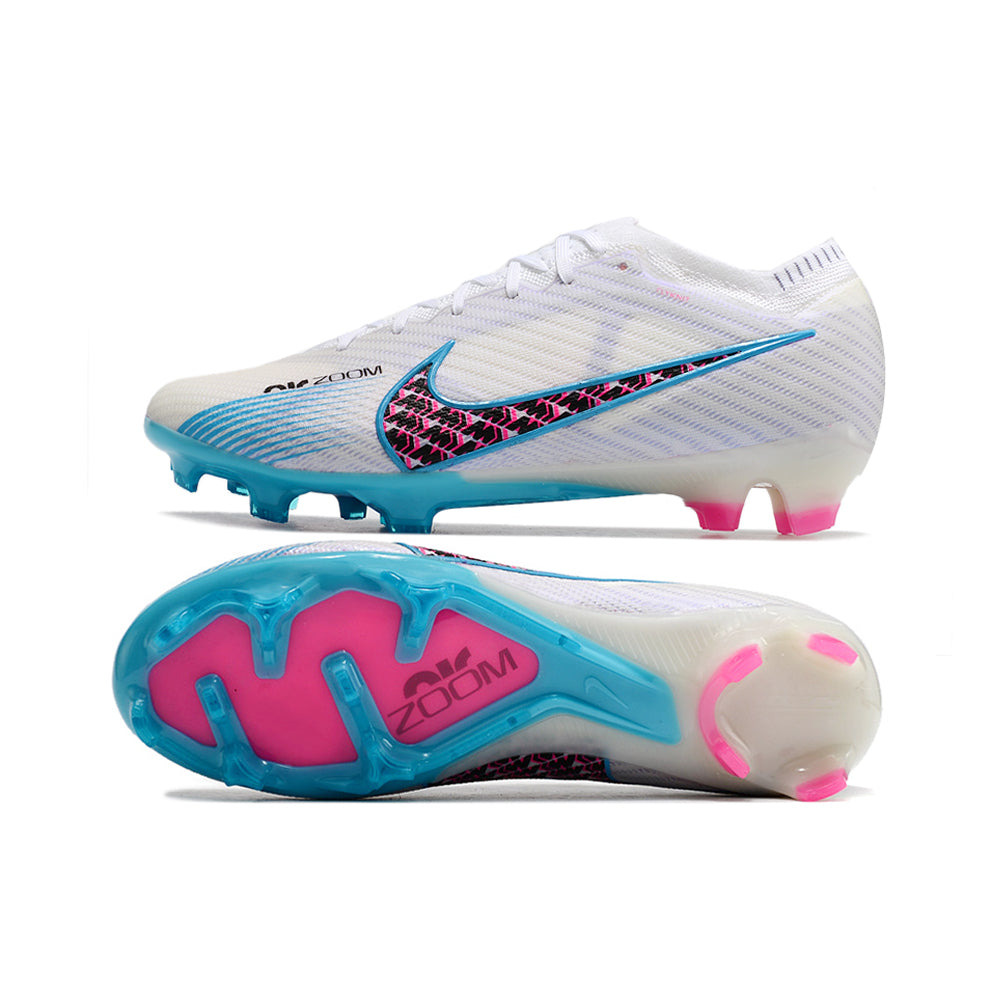 Chuteira Infantil Campo Nike Air Zoom Mercurial Vapor 15 Elite FG Branca 