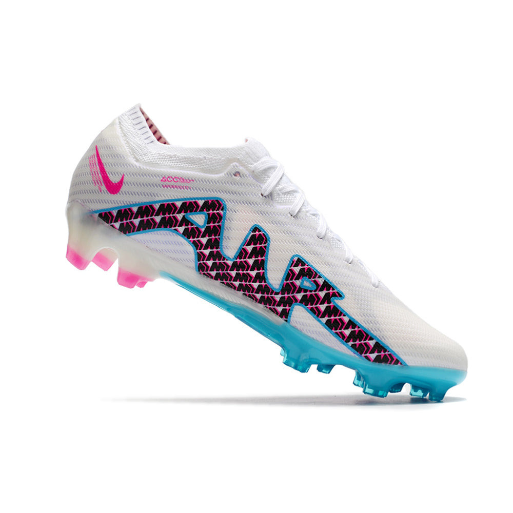 Chuteira Infantil Campo Nike Air Zoom Mercurial Vapor 15 Elite FG Branca 