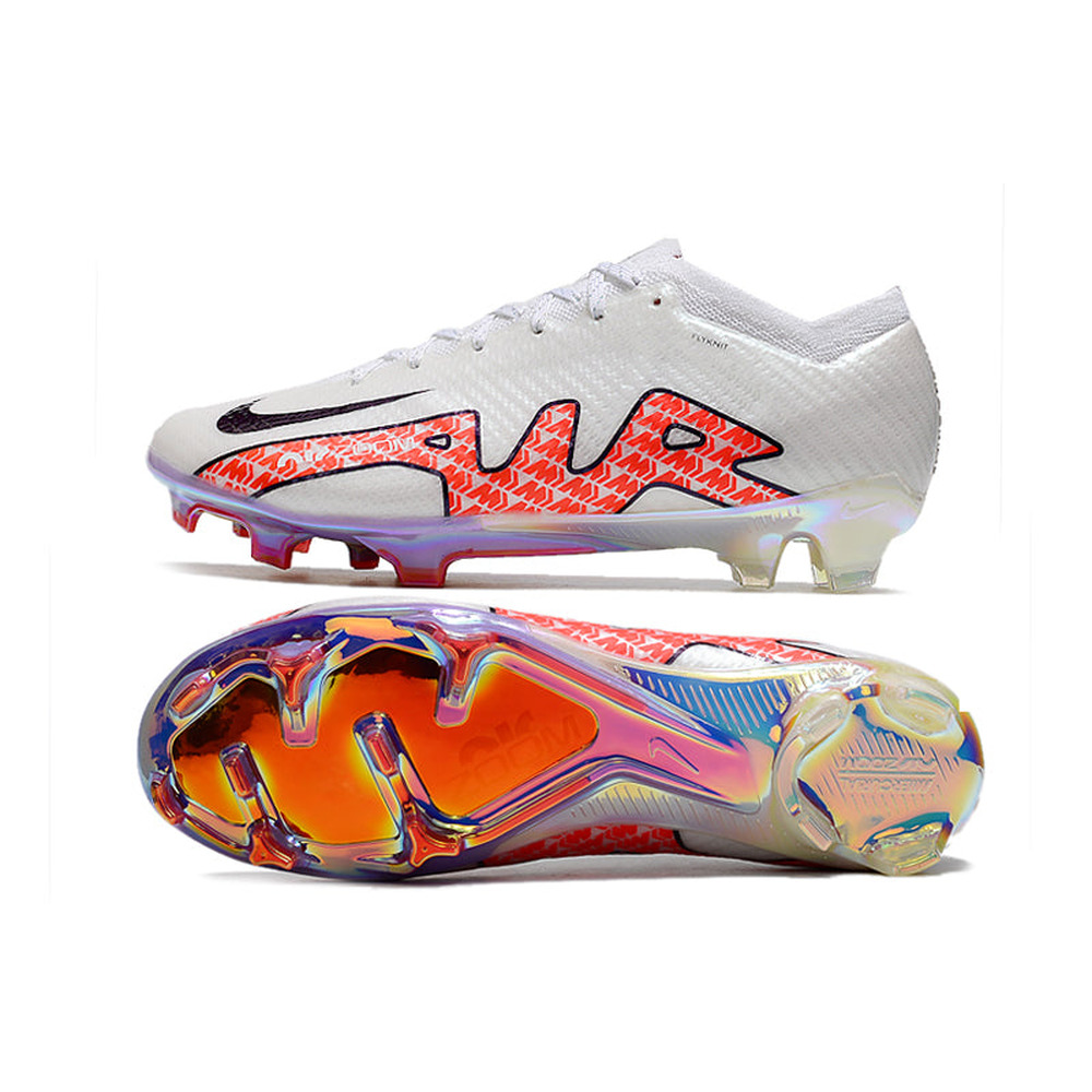 Chuteira Infantil Campo Nike Air Zoom Mercurial Vapor 15 Elite FG Branca 