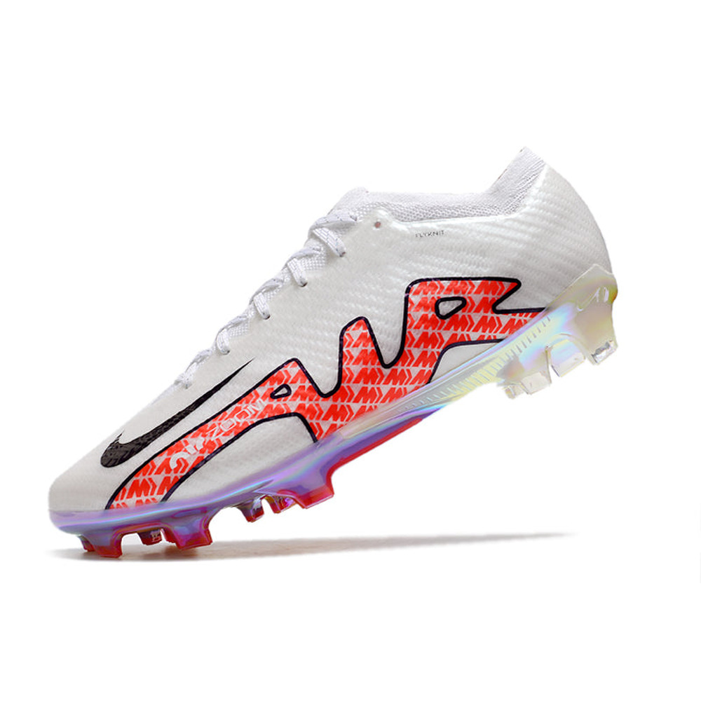 Chuteira Infantil Campo Nike Air Zoom Mercurial Vapor 15 Elite FG Branca 