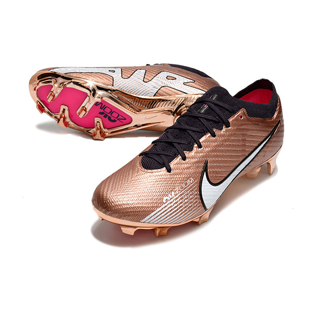 Chuteira Infantil Campo Nike Air Zoom Mercurial Vapor 15 Elite FG Cobre 
