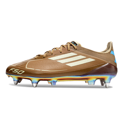 Chuteira Campo Adidas F50 Ponta de Aluminio Marrom
