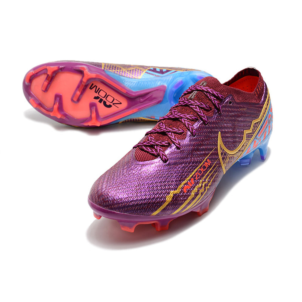 Chuteira Infantil Campo Nike Air Zoom Mercurial Vapor 15 Elite FG Roxa 