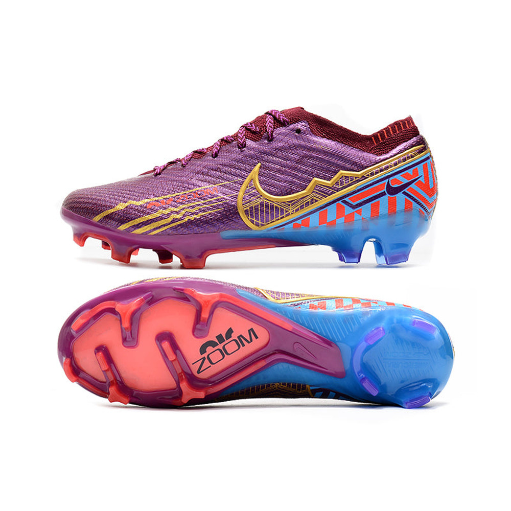 Chuteira Infantil Campo Nike Air Zoom Mercurial Vapor 15 Elite FG Roxa 