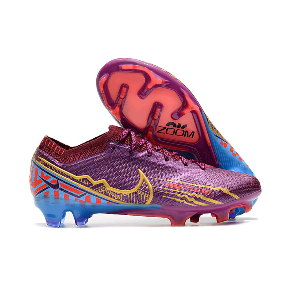 Chuteira Infantil Campo Nike Air Zoom Mercurial Vapor 15 Elite FG Roxa 