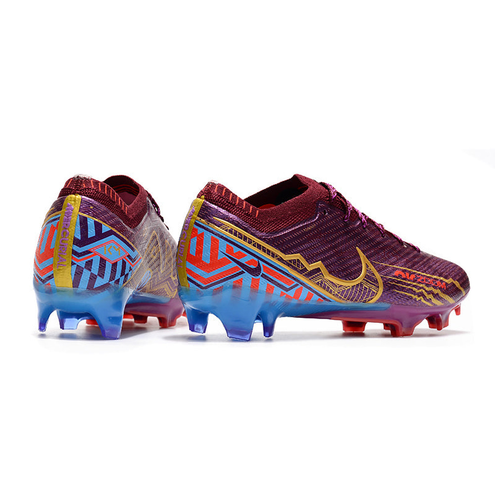 Chuteira Infantil Campo Nike Air Zoom Mercurial Vapor 15 Elite FG Roxa 