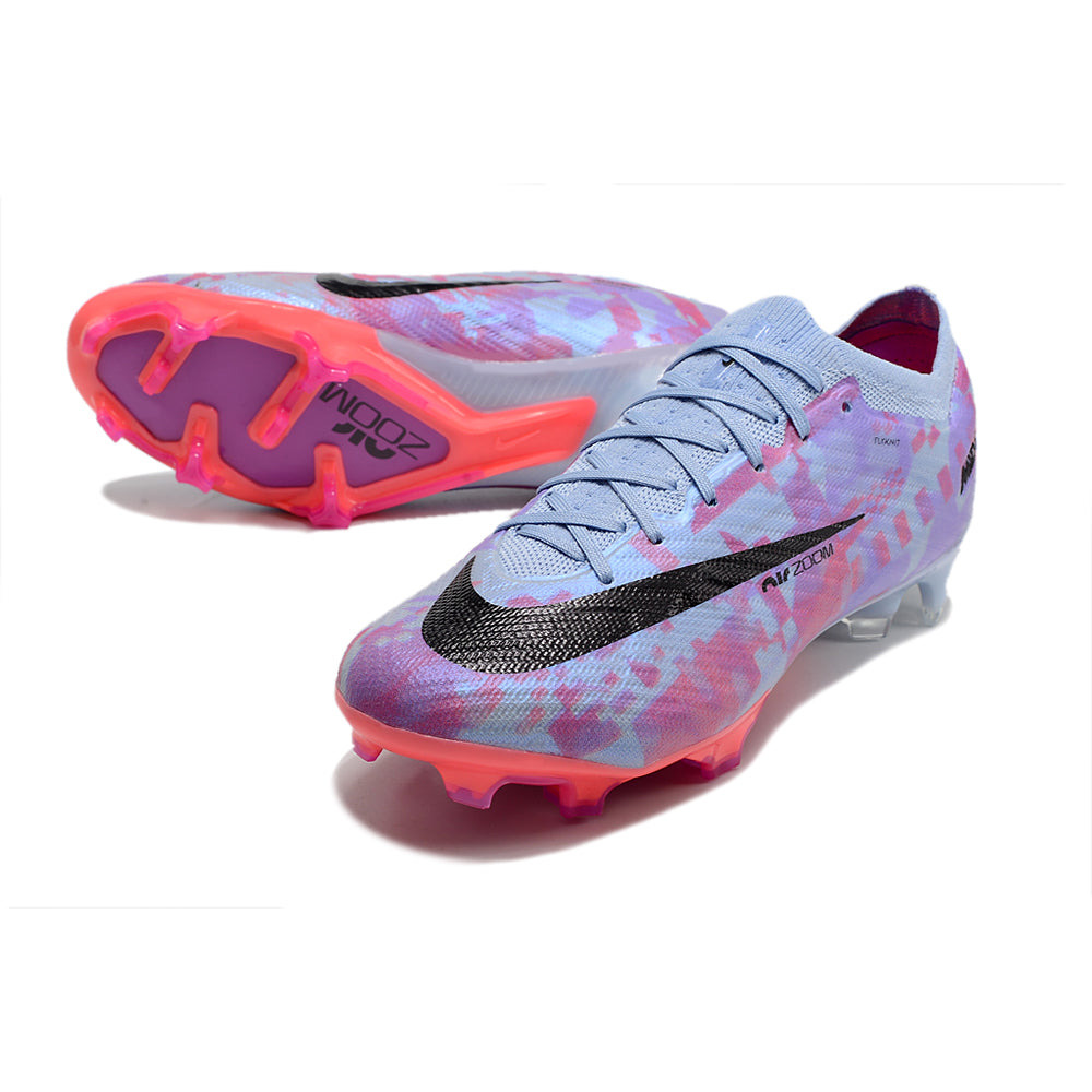 Chuteira Infantil Campo Nike Air Zoom Mercurial Vapor 15 Elite FG Roxa 