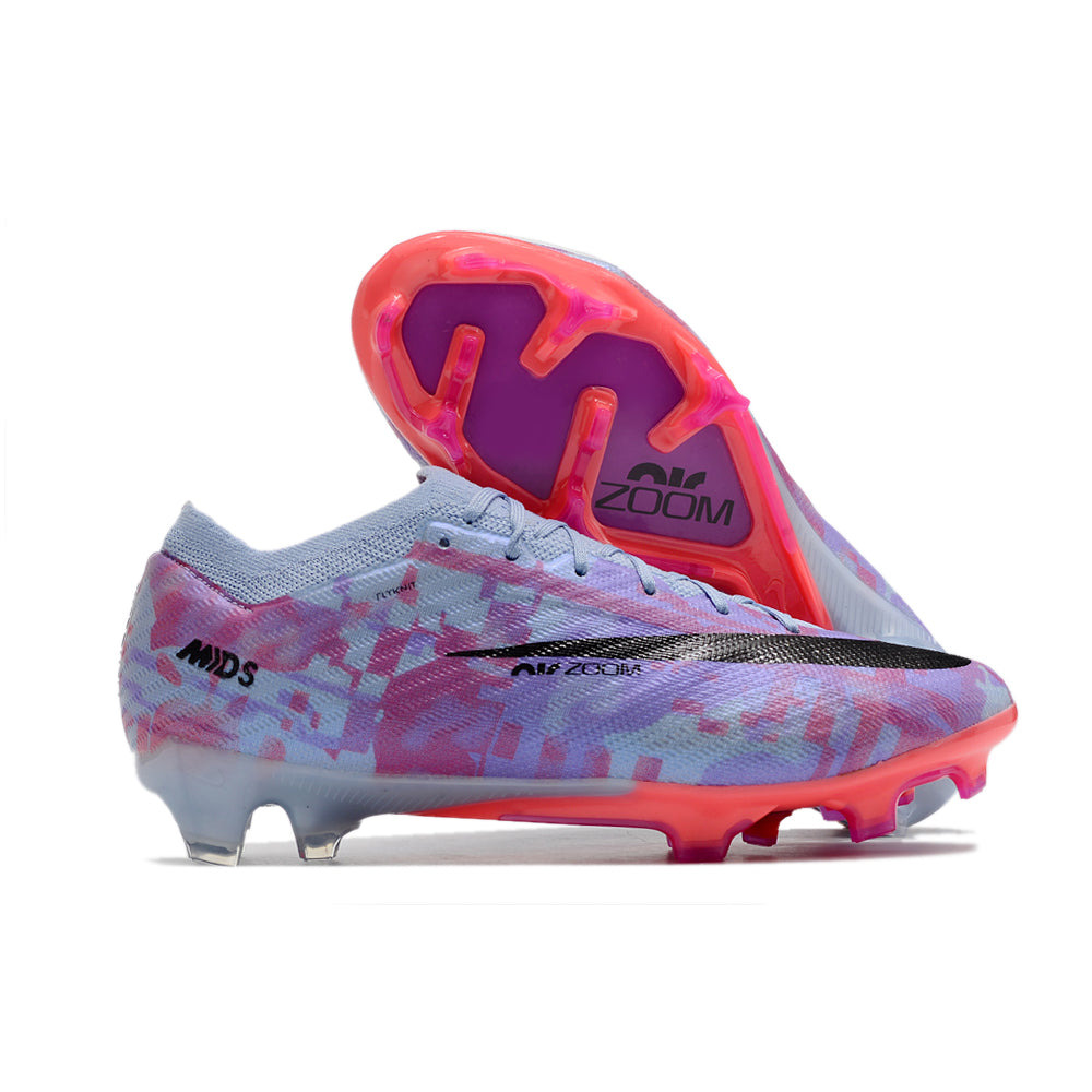 Chuteira Infantil Campo Nike Air Zoom Mercurial Vapor 15 Elite FG Roxa 
