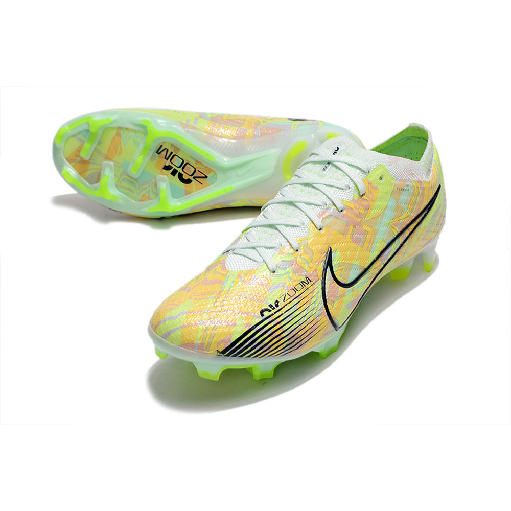 Chuteira Infantil Campo Nike Air Zoom Mercurial Vapor 15 Elite FG Verde 