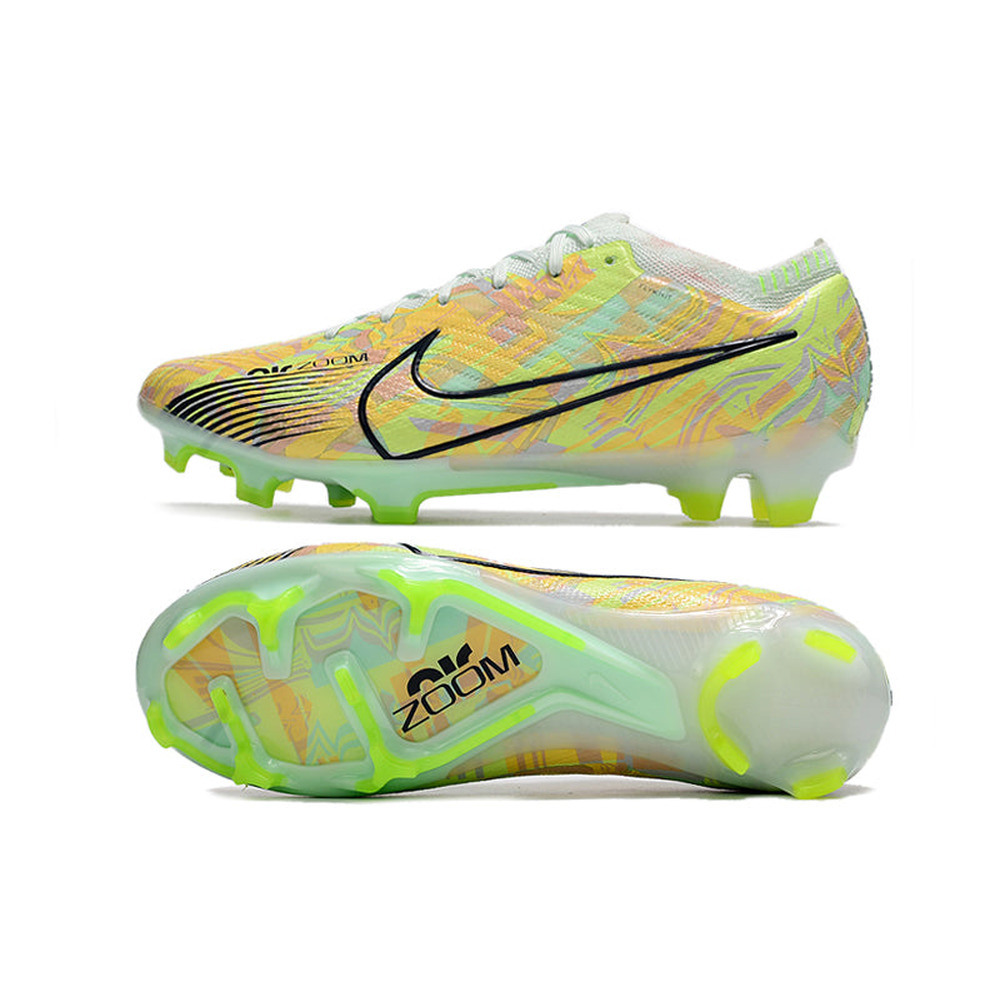 Chuteira Infantil Campo Nike Air Zoom Mercurial Vapor 15 Elite FG Verde 