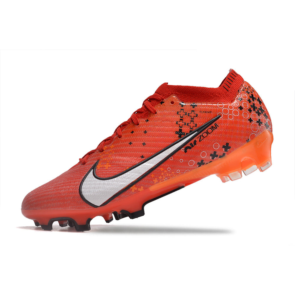 Chuteira Infantil Campo Nike Air Zoom Mercurial Vapor 15 Elite FG Vermelha 