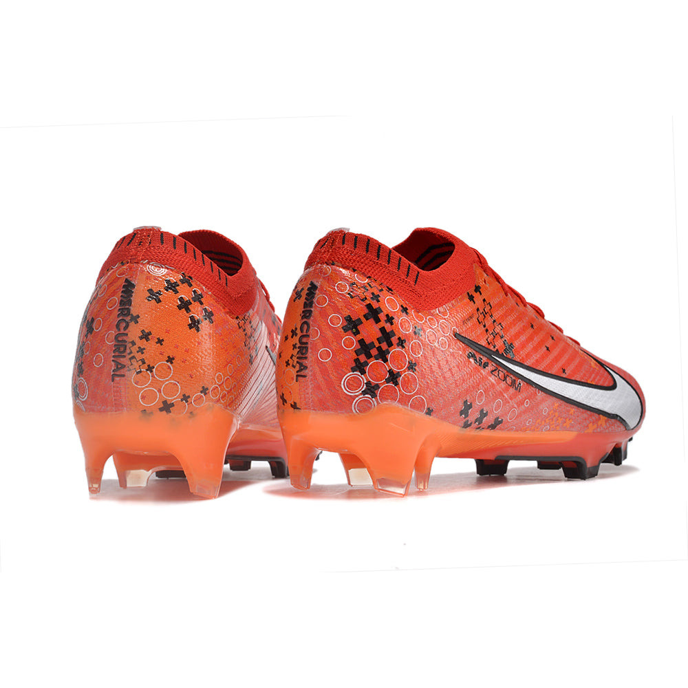 Chuteira Infantil Campo Nike Air Zoom Mercurial Vapor 15 Elite FG Vermelha 