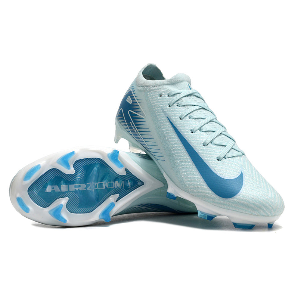 Chuteira Infantil Campo Nike Air Zoom Mercurial Vapor 16 Elite FG Azul 