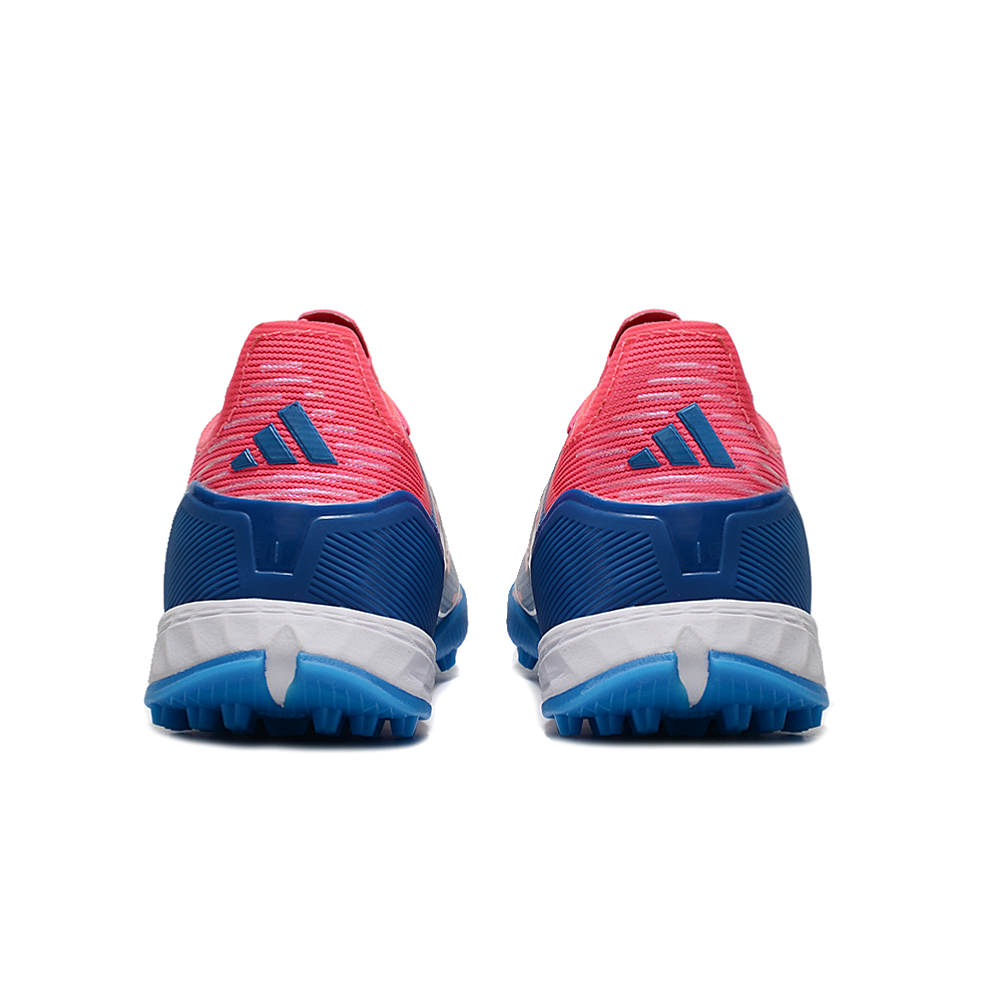 Chuteira Infantil Society Adidas F50 TF Azul e Rosa 