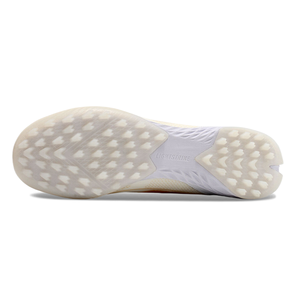 Chuteira Infantil Society Adidas F50 TF Branca e Dourada 