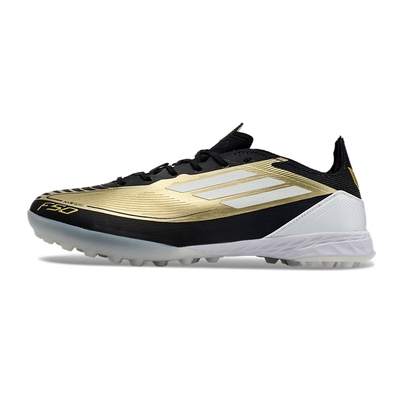 Chuteira Infantil Society Adidas F50 TF Dourada e Preta 