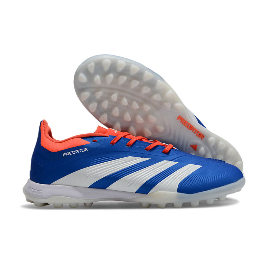 Chuteira Infantil Society Adidas Predator Elite TF Azul e Branco 