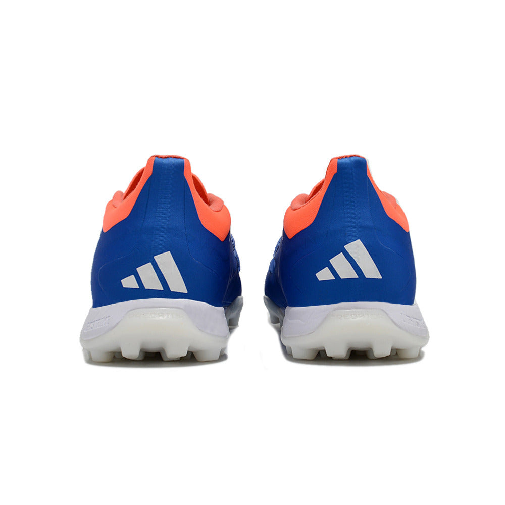Chuteira Infantil Society Adidas Predator Elite TF Azul e Branco 
