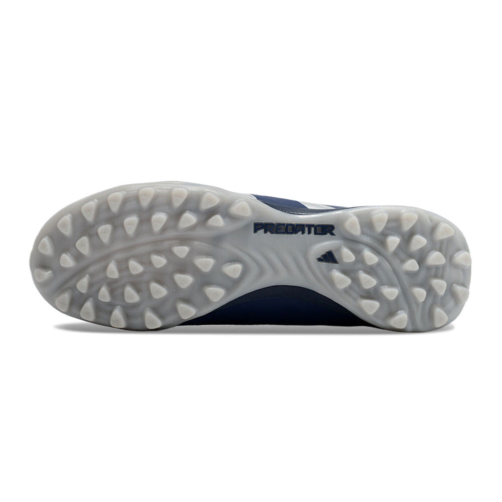 Chuteira Infantil Society Adidas Predator Elite TF Prata e Azul 