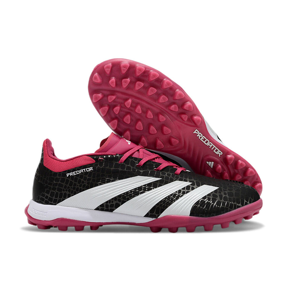 Chuteira Infantil Society Adidas Predator Elite TF Preta e Rosa 