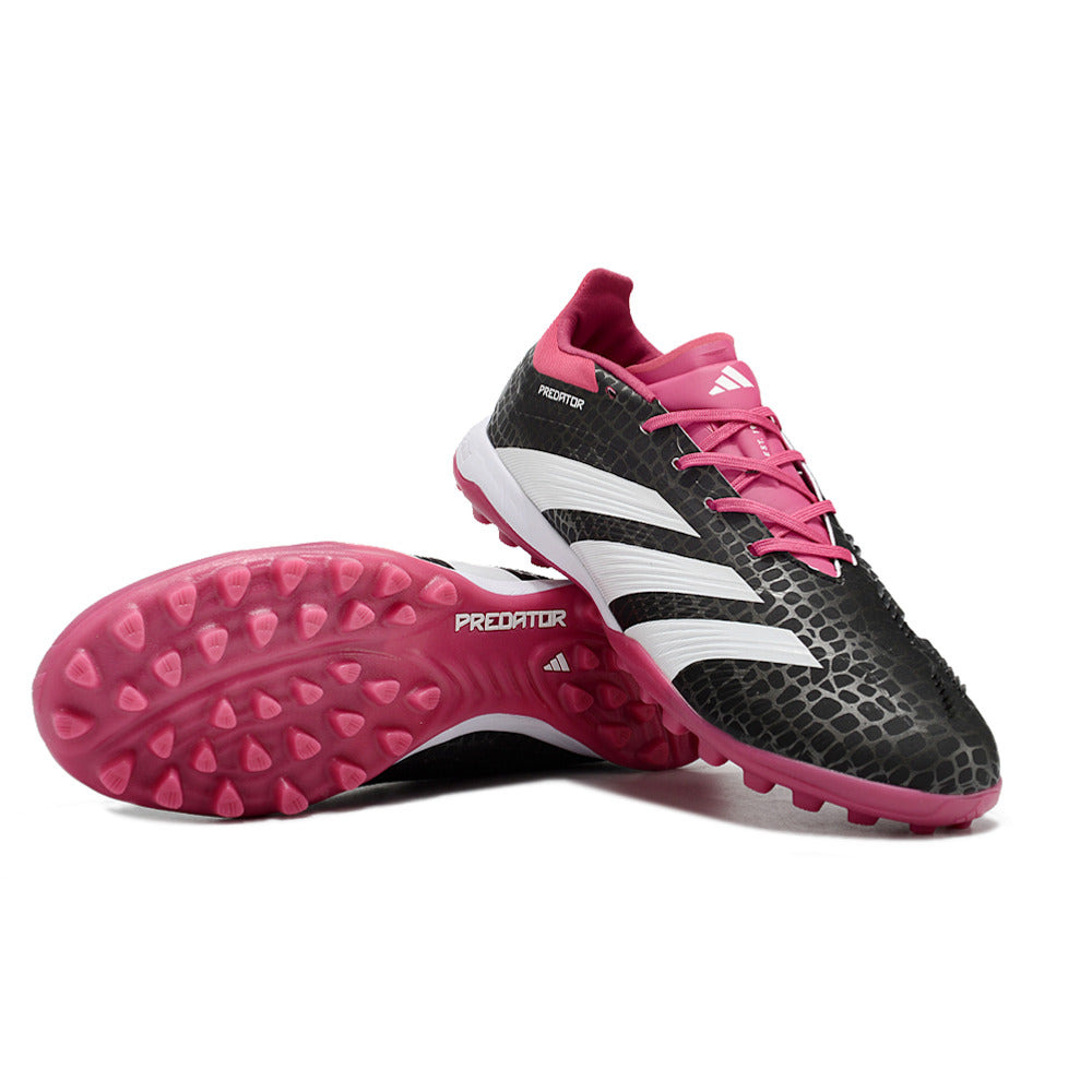 Chuteira Infantil Society Adidas Predator Elite TF Preta e Rosa 