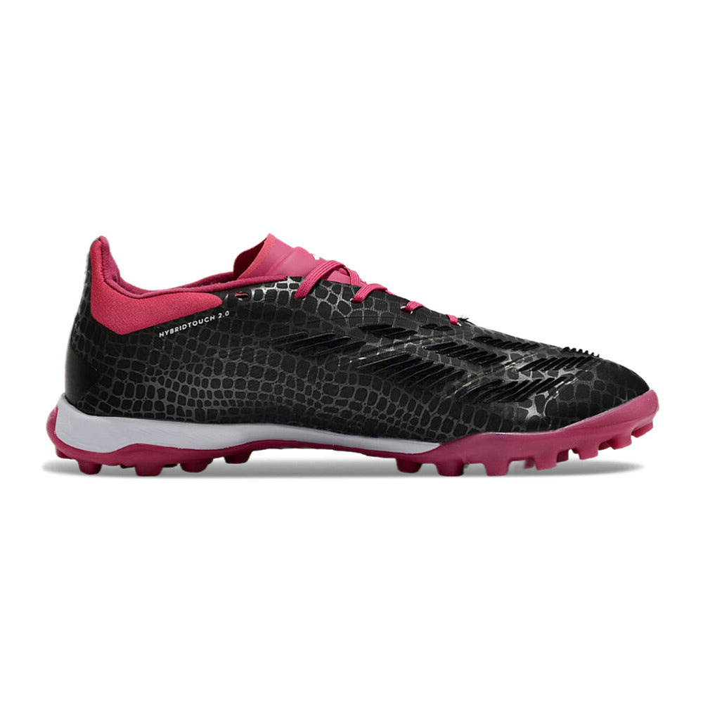 Chuteira Infantil Society Adidas Predator Elite TF Preta e Rosa 
