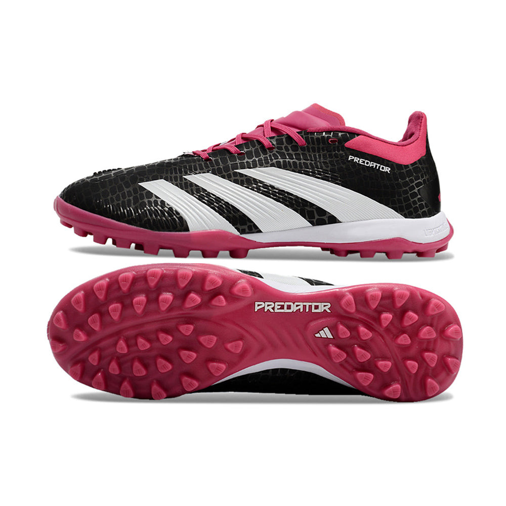 Chuteira Infantil Society Adidas Predator Elite TF Preta e Rosa 