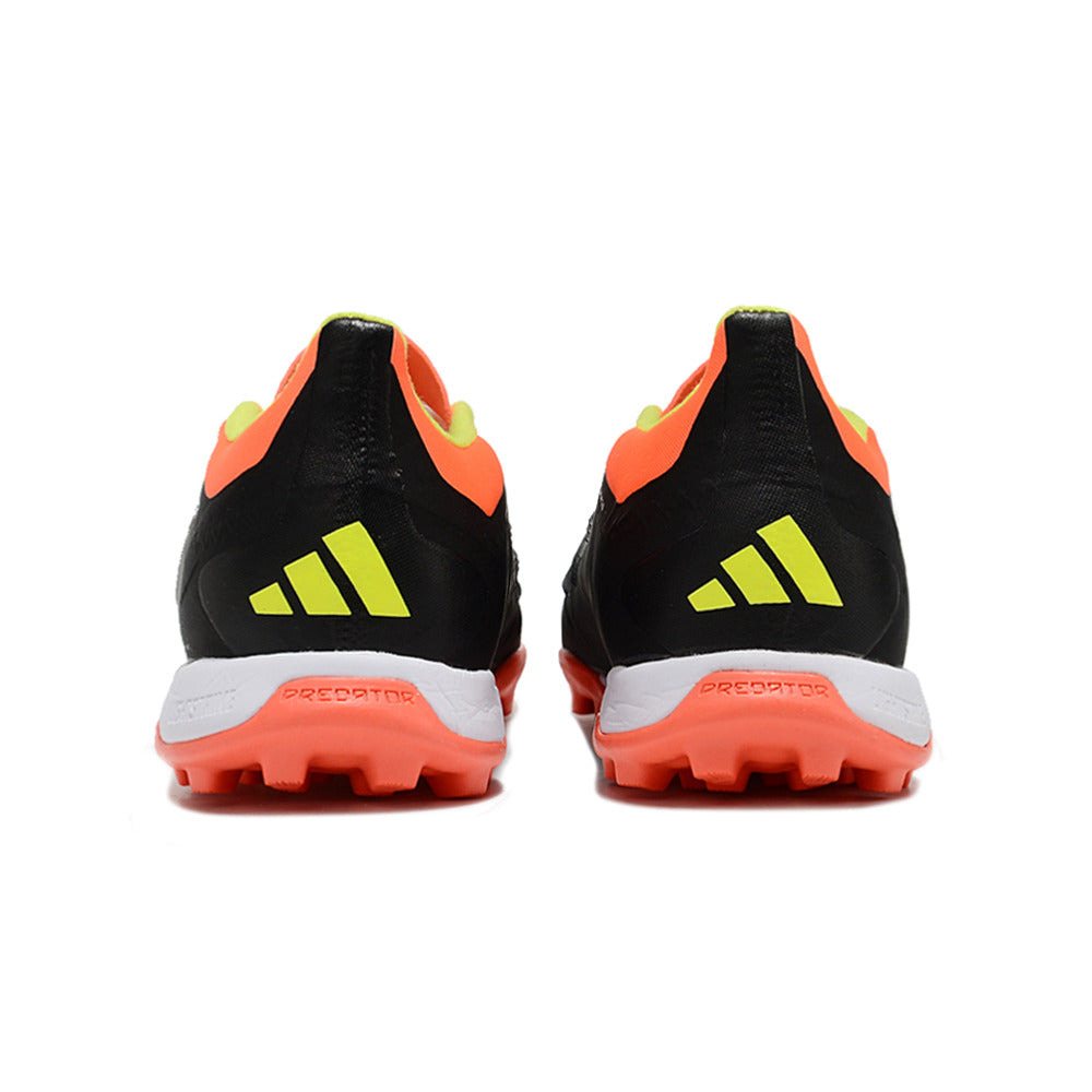 Chuteira Infantil Society Adidas Predator Elite TF Preta, Laranja e Branco 