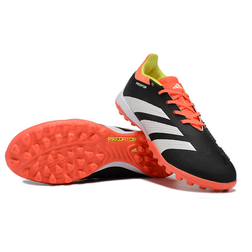 Chuteira Infantil Society Adidas Predator Elite TF Preta, Laranja e Branco 