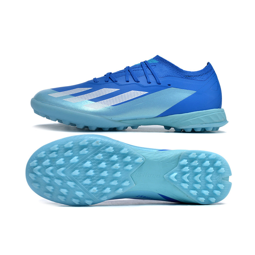 Chuteira Infantil Society Adidas X Crazyfast.1 TF Azul 