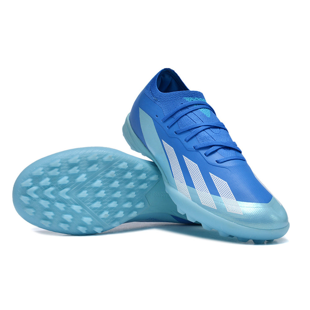 Chuteira Infantil Society Adidas X Crazyfast.1 TF Azul 