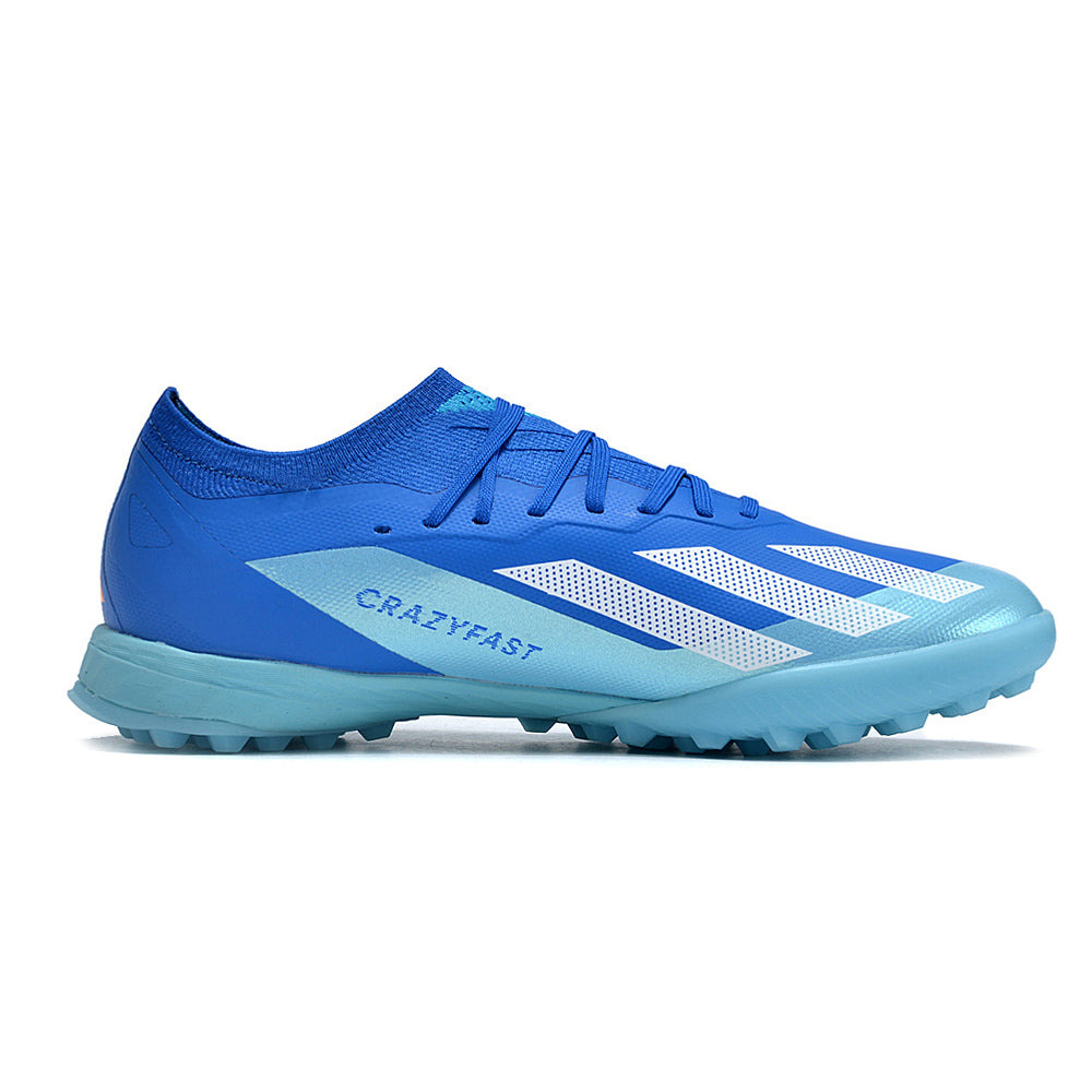 Chuteira Infantil Society Adidas X Crazyfast.1 TF Azul 