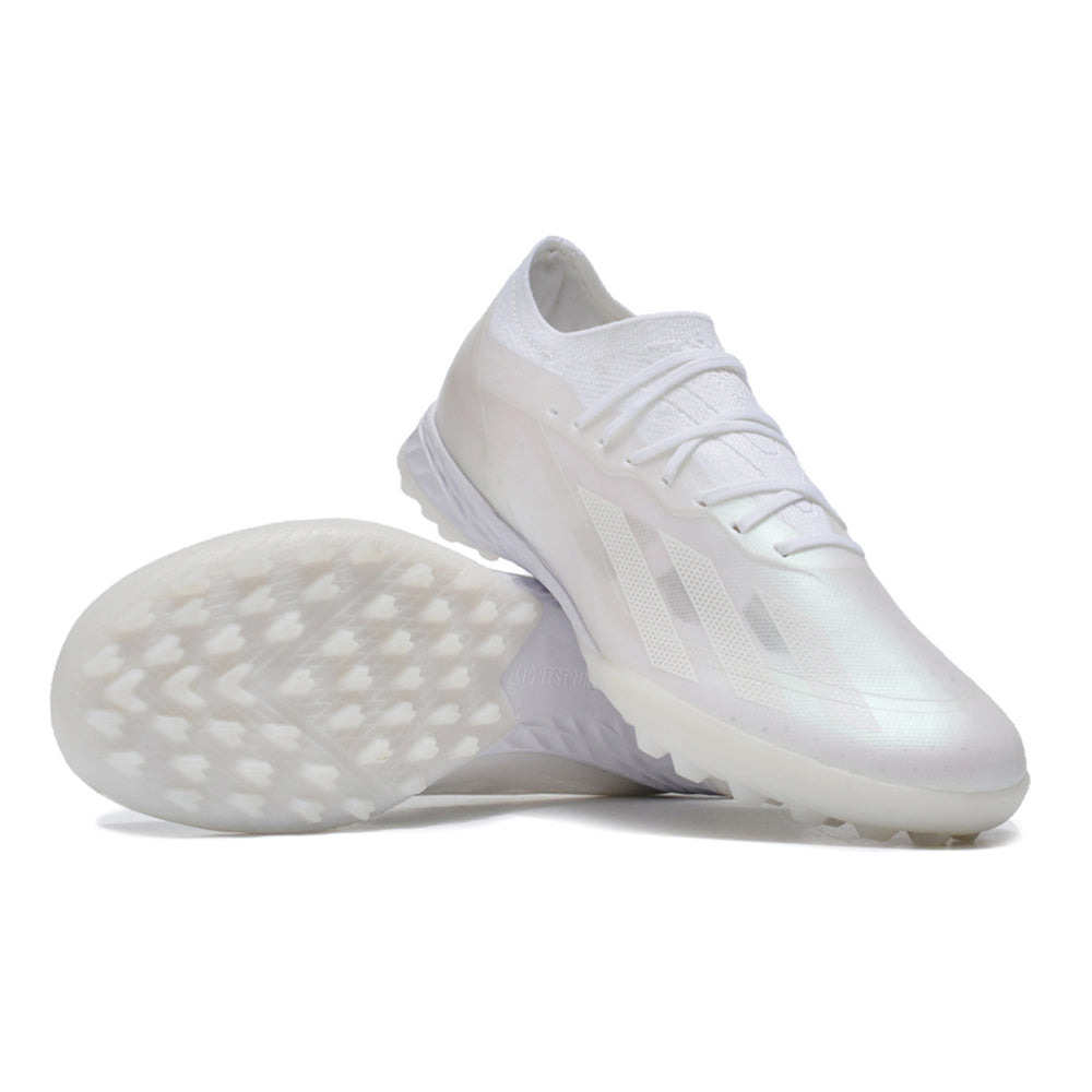 Chuteira Infantil Society Adidas X Crazyfast.1 TF Branca 