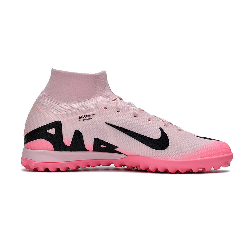 Chuteira Infantil Society Nike Air Zoom Mercurial Superflt 9 Elite TF Rosa 