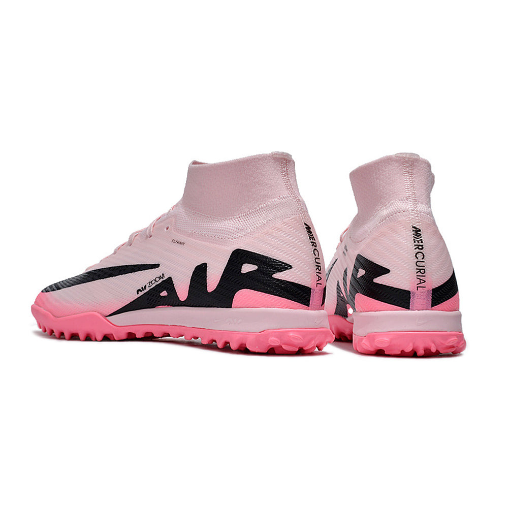 Chuteira Infantil Society Nike Air Zoom Mercurial Superflt 9 Elite TF Rosa 