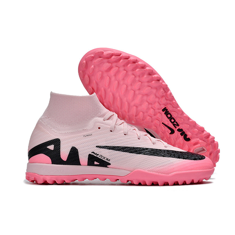 Chuteira Infantil Society Nike Air Zoom Mercurial Superflt 9 Elite TF Rosa 