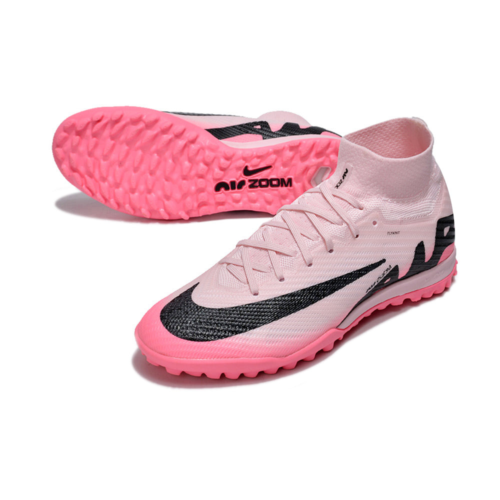 Chuteira Infantil Society Nike Air Zoom Mercurial Superflt 9 Elite TF Rosa 