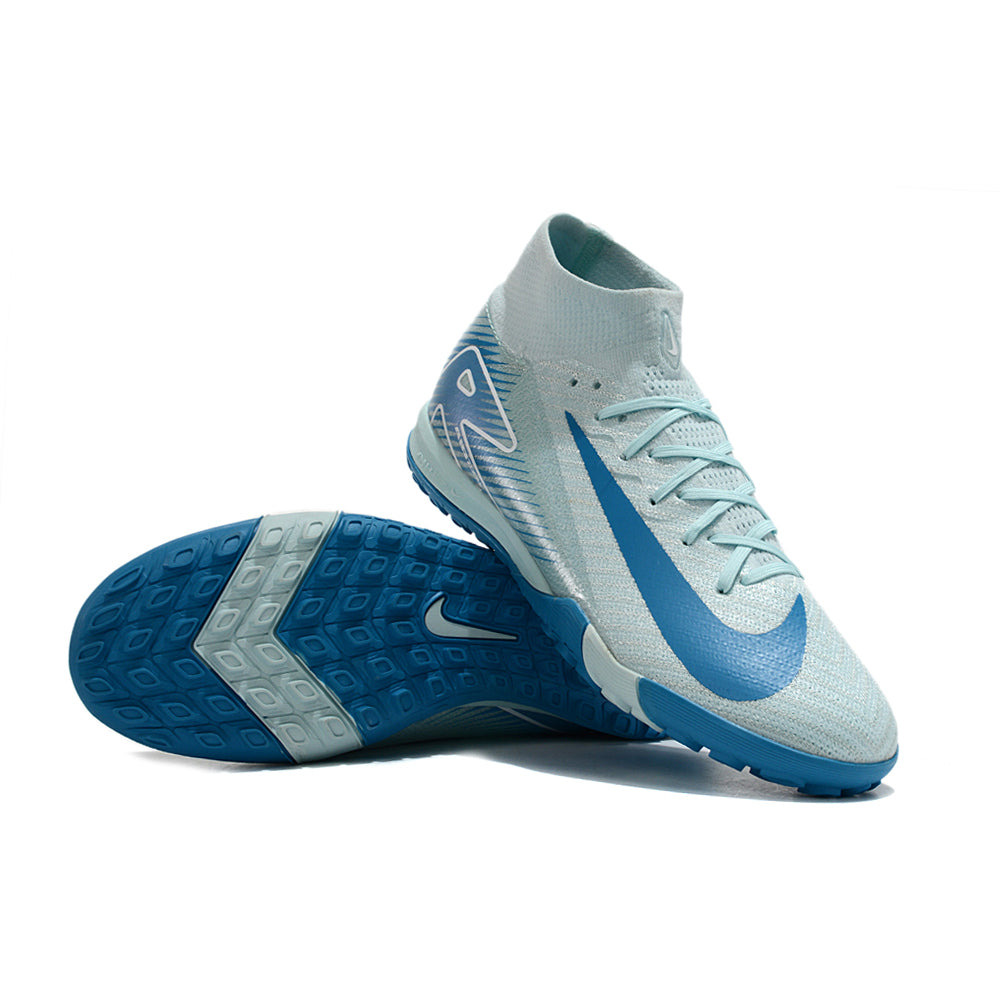 Chuteira Infantil Society Nike Air Zoom Mercurial Superfly 10 Elite TF Azul 